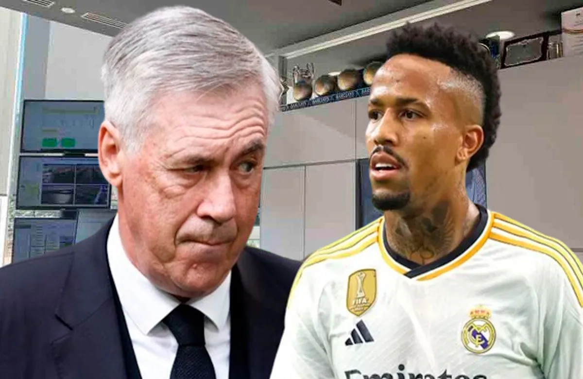 Militao Al Despacho De Ancelotti Justo Antes Del Partido Contra El