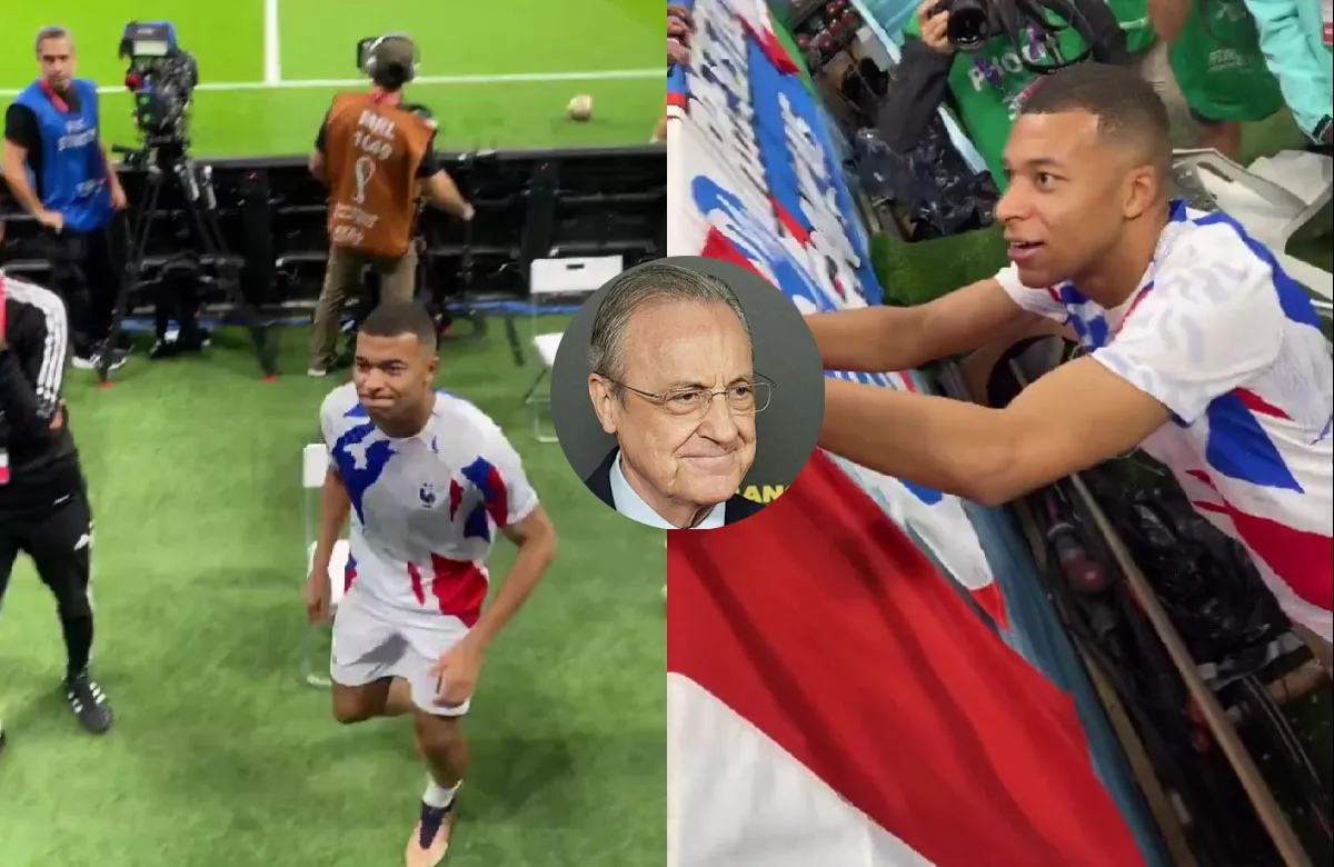 El gesto de Mbappé con Francia que nadie vio en TV Florentino Pérez lo