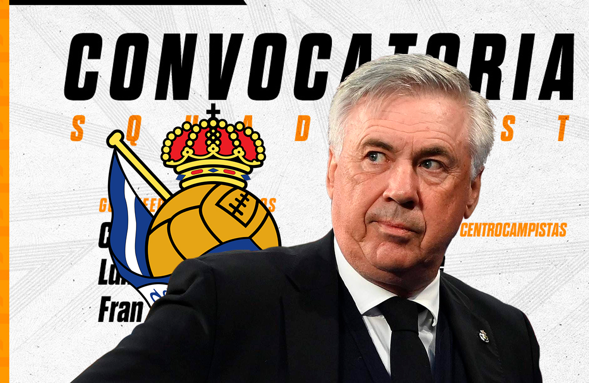 Convocatoria De Ancelotti Para El Partido Contra La Real Cinco Bajas