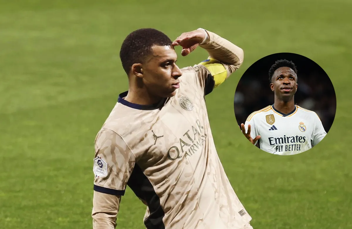 Kylian Mbappé y Vinícius Júnior