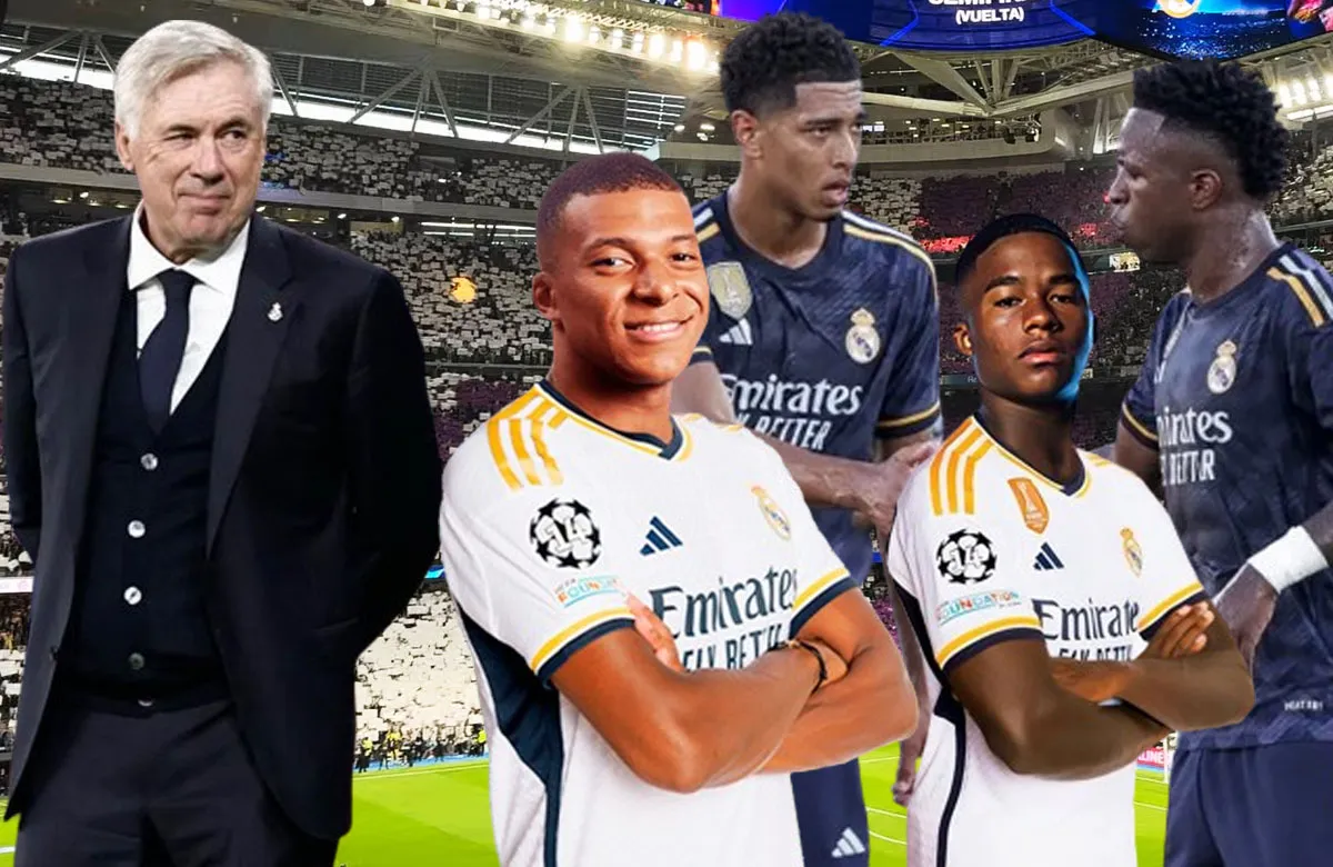 Ancelotti y jugadores del Real Madrid