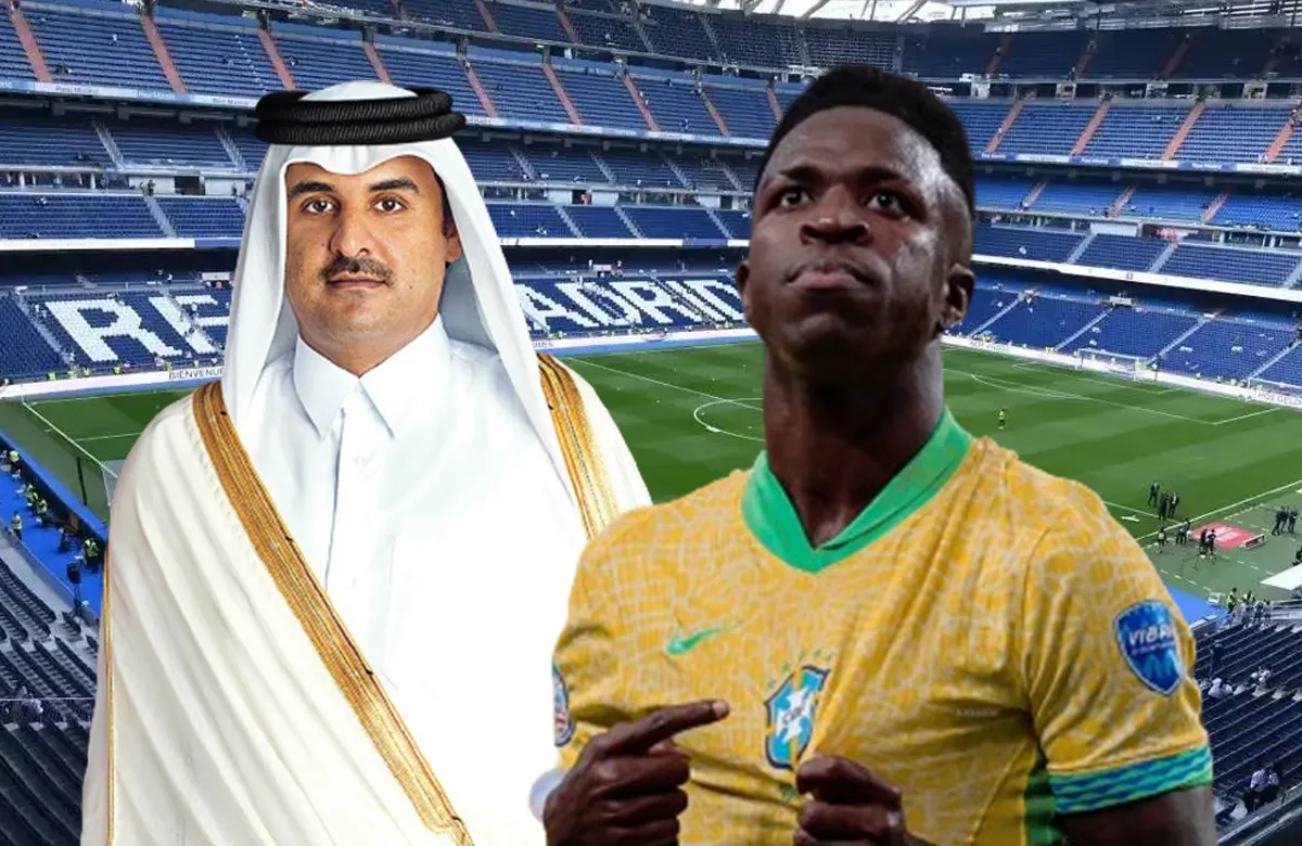 El Emir de Qatar entra en el fichaje de Vinicius por el PSG al verle con Brasil: “Hay que pagarle…”