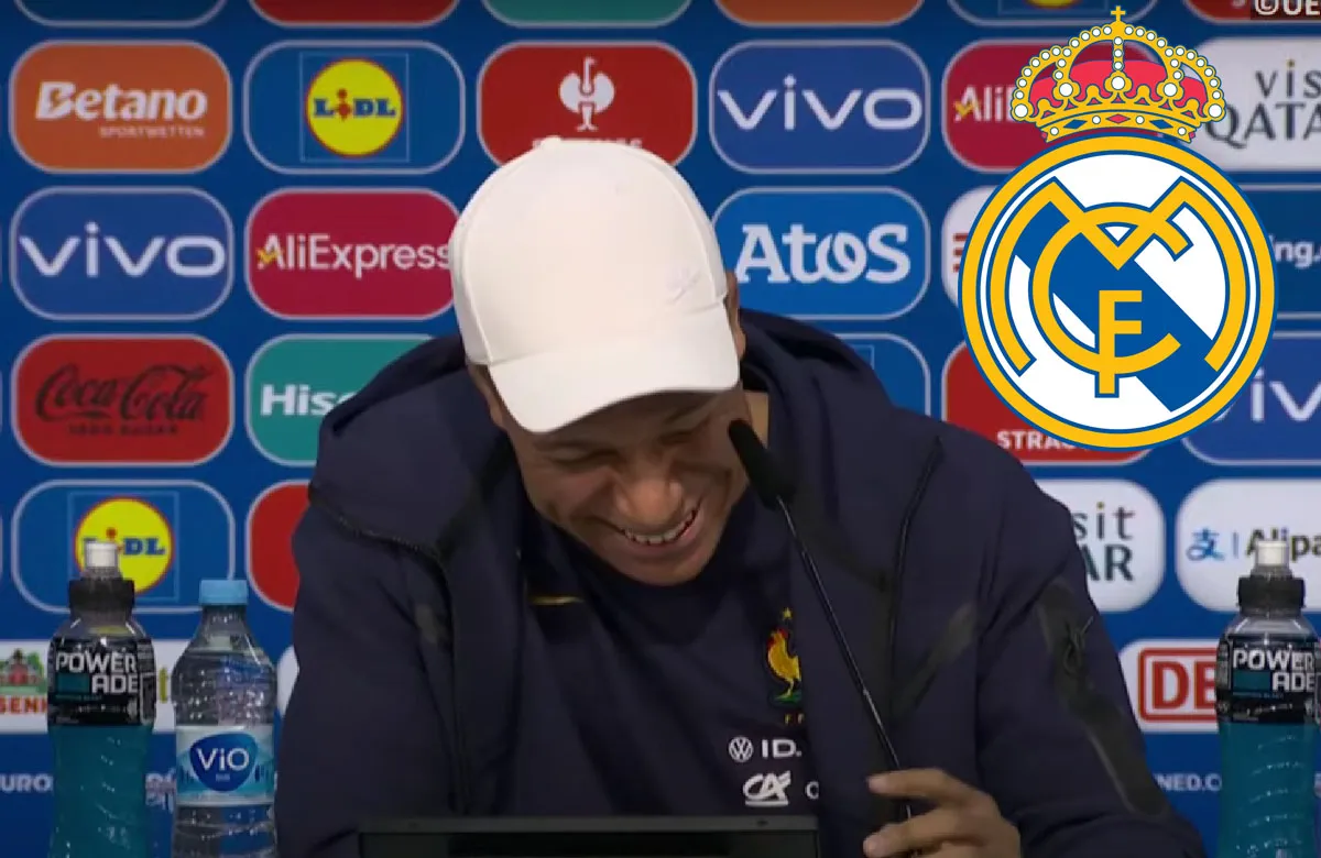 Mbappé se parte de risa con la pregunta sobre el WhatsApp del Real Madrid: "Creo que pronto..."