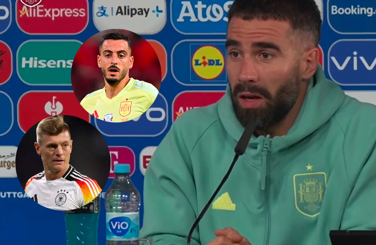 La reacción de Carvajal tras el 'pique' de Joselu y Kroos por el Alemania - España: "Es un..."