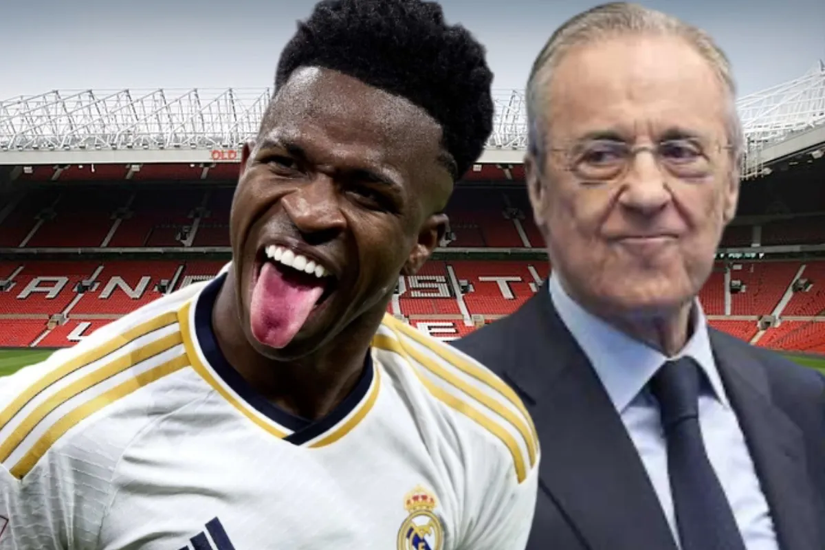 Florentino Pérez y Vinícius Júnior.