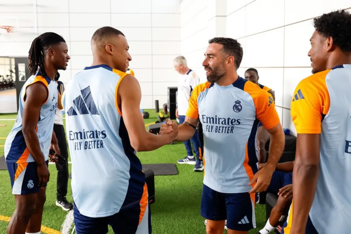 Kylian Mbappé ya entrena con el Real Madrid.