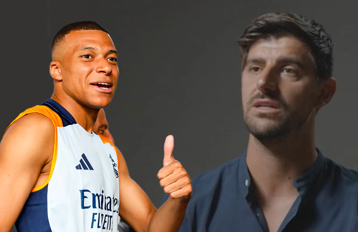 Kylian Mbappé y Thibaut Courtois