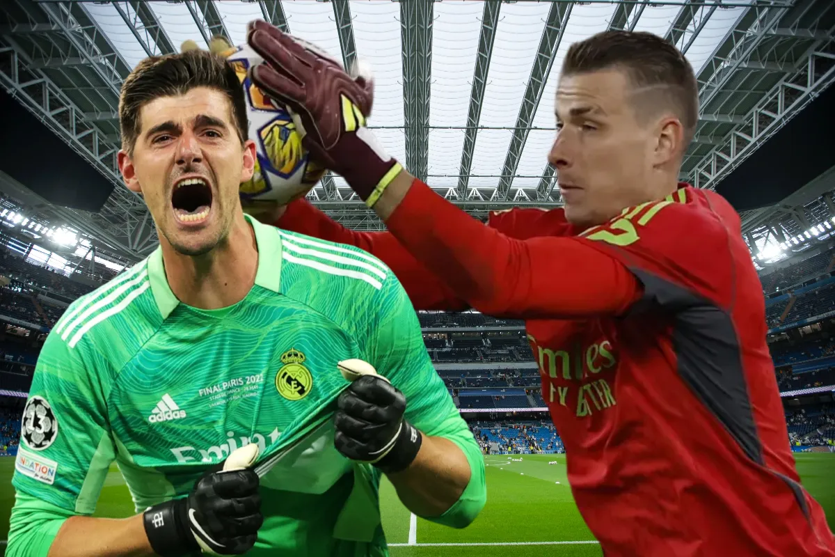 Thibaut Courtois y Andriy Lunin.