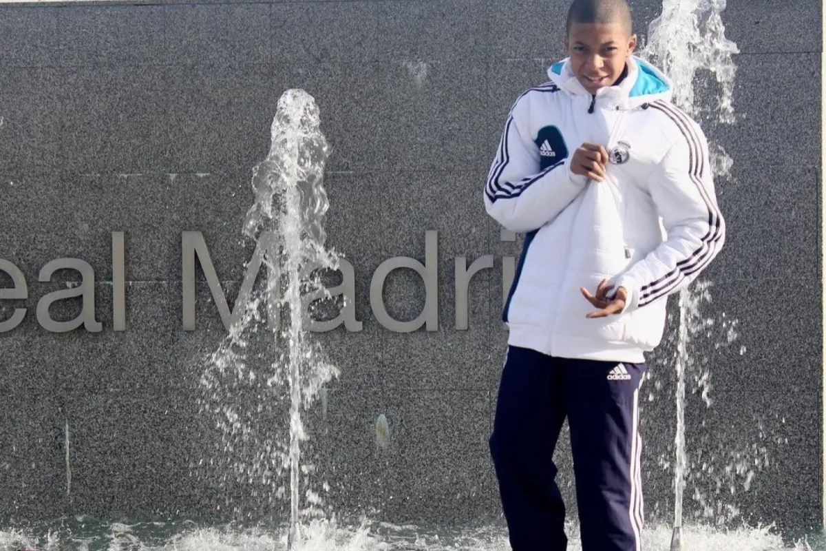 Kylian Mbappé, en Valdebebas, en el año 2012.