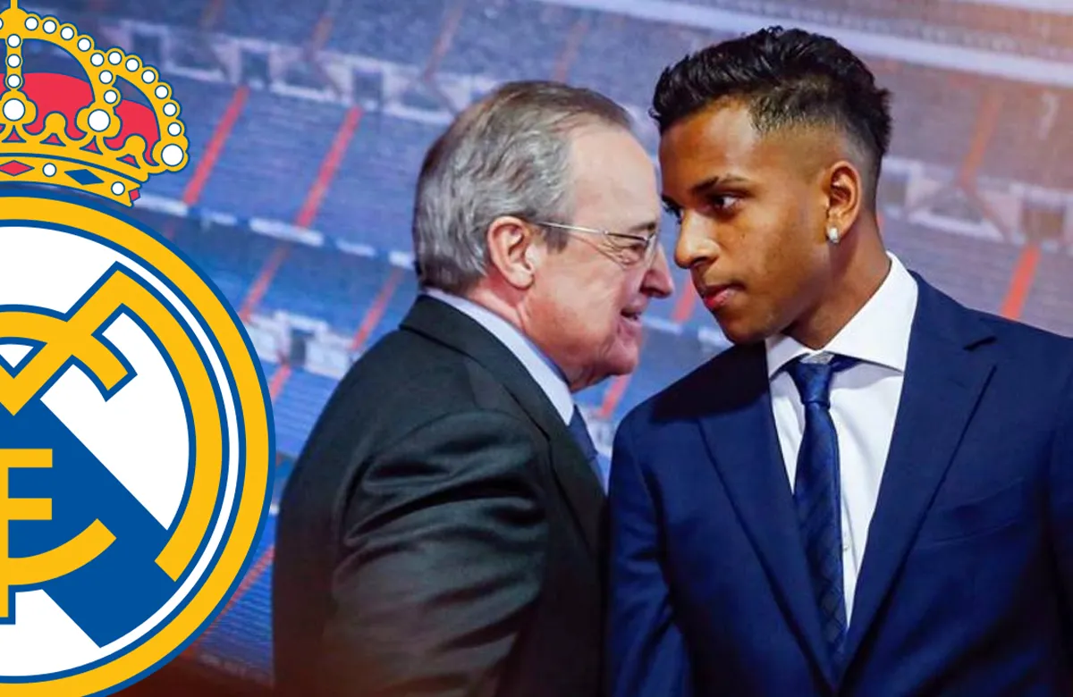 Florentino Pérez y Rodrygo Goes