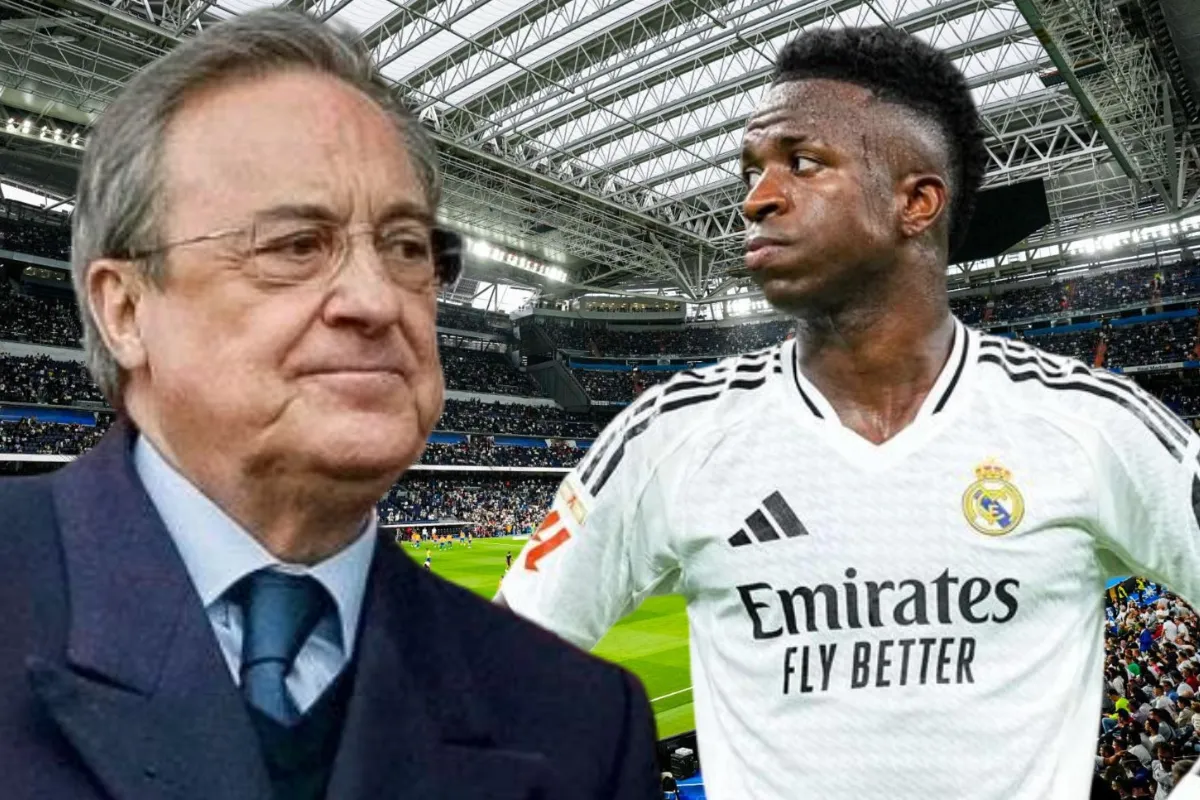 Florentino Pérez y Vinicius Junior.