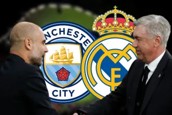 Pep Guardiola y Carlo Ancelotti.