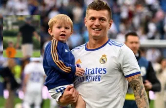 Kroos y su hijo