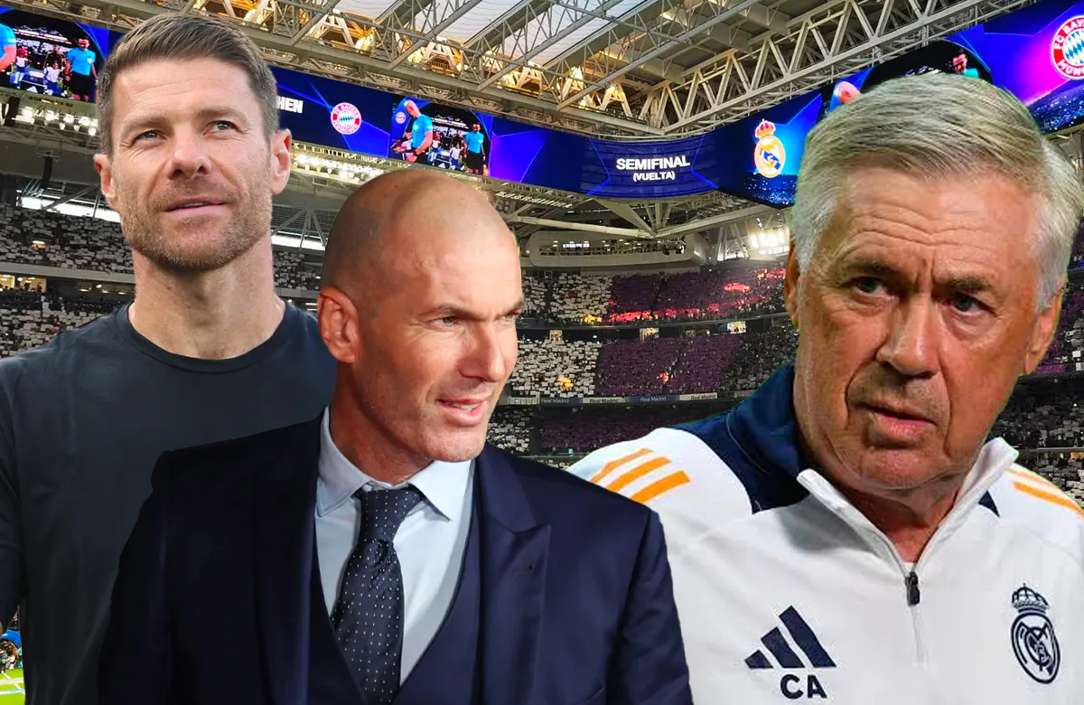 Xabi Alonso, Zinedine Zidane y Carlo Ancelotti