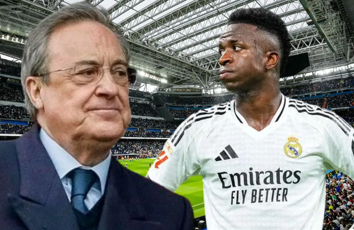 Florentino Pérez y Vinicius Jr.