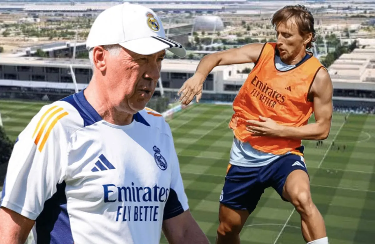 Modric sorprende a Carlo Ancelotti en la Ciudad Real Madrid