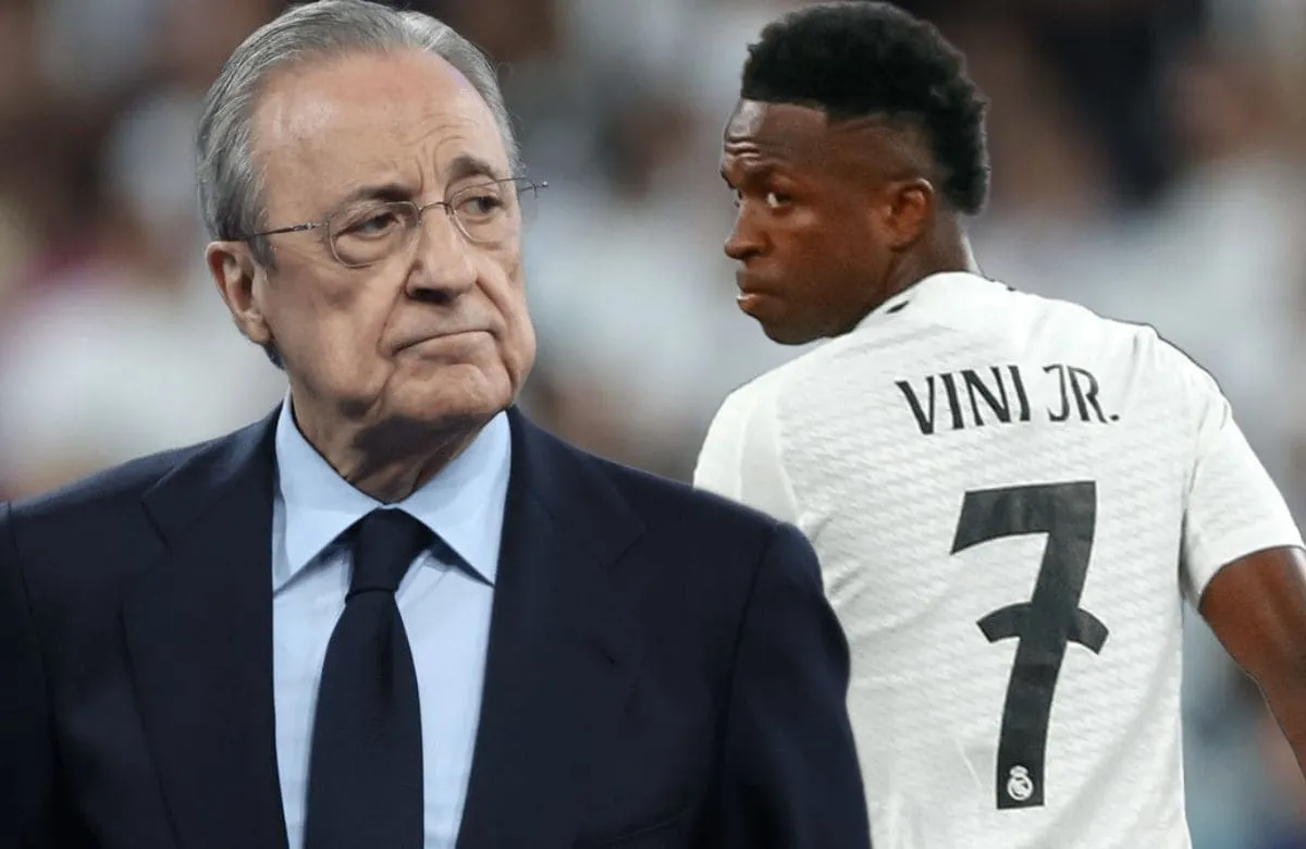 Florentino Pérez y Vinicius Jr.