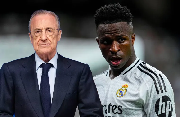 Florentino Pérez y Vinicius Jr.