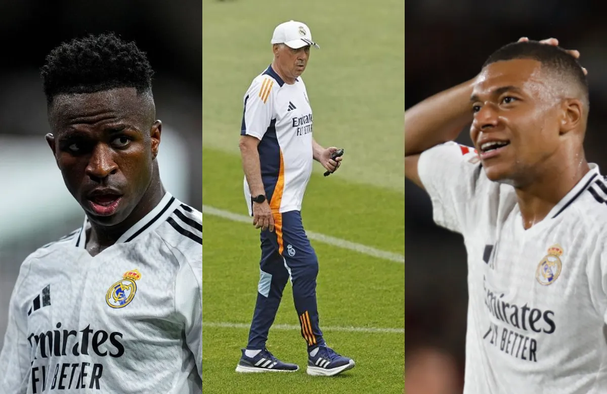 Ancelotti se ha ido a por Mbappé y Vinicius, les ha preguntado al oído: "Quiero saber..."