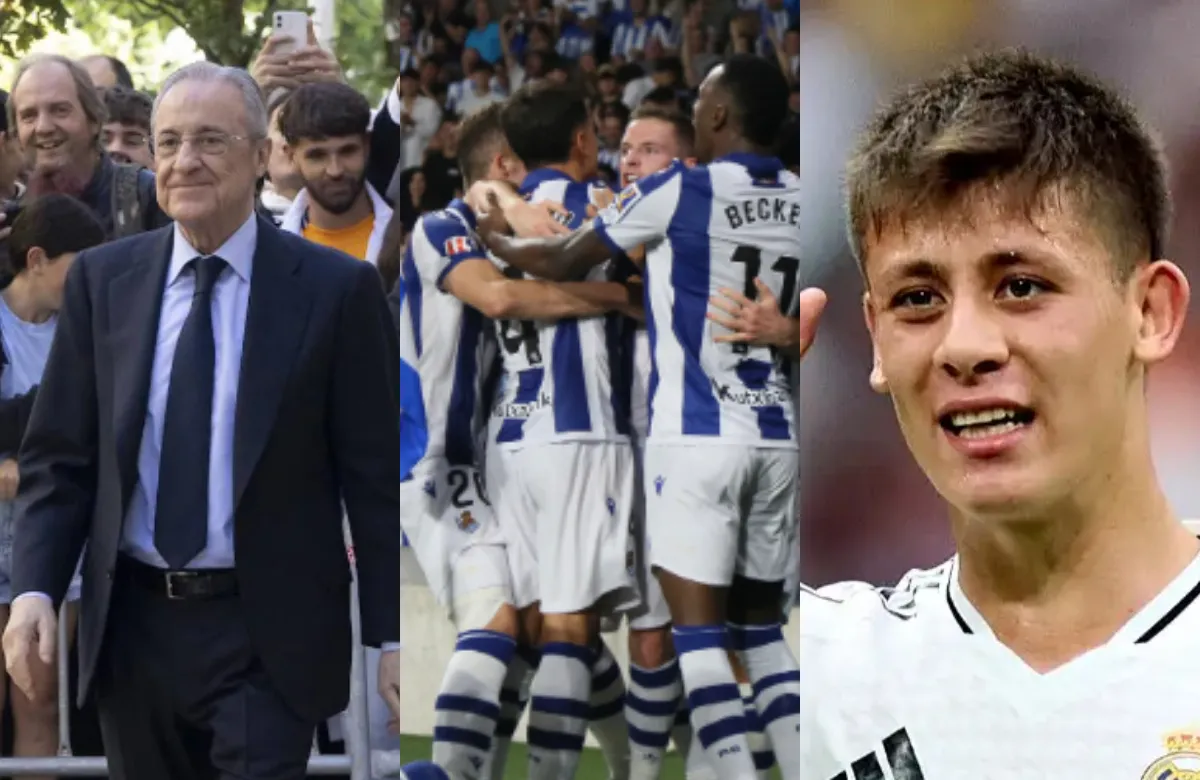 La reacción de Florentino a la titularidad de Arda Güler en Anoeta: “Es un g…”