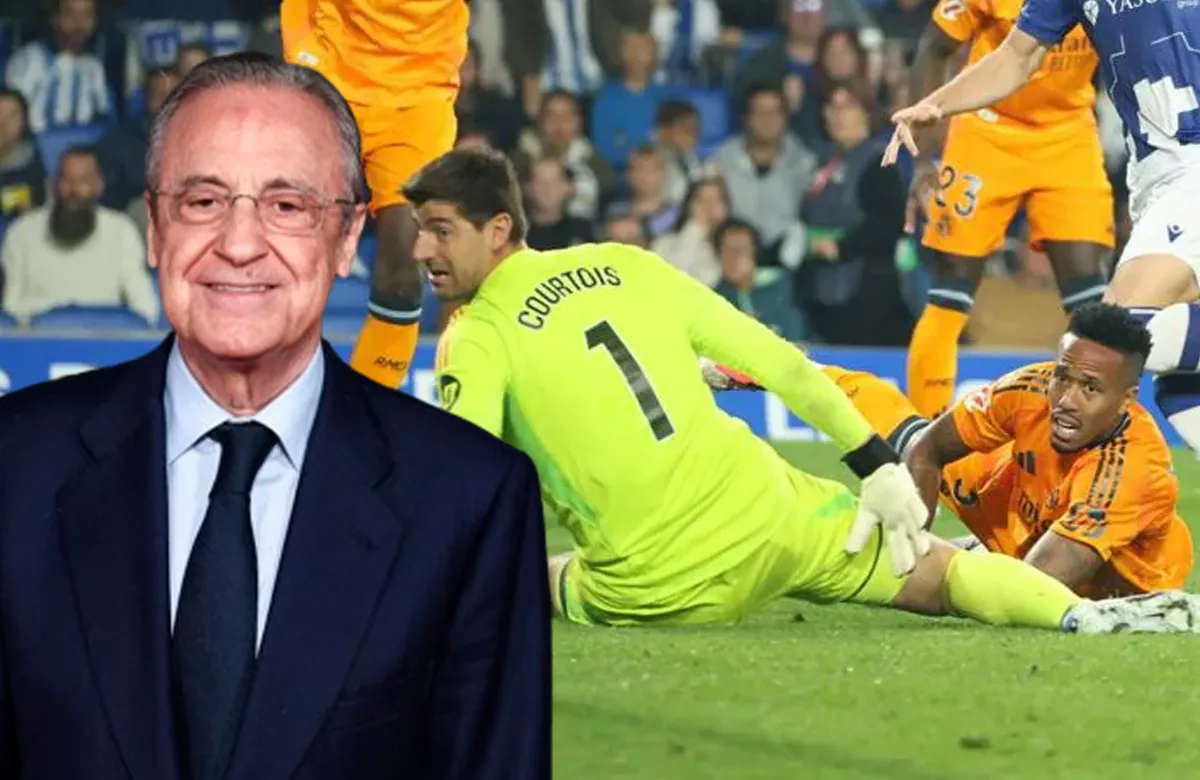 Florentino le recordó a Courtois su fortuna en Anoeta, le pidió un favor: “Ha sido una noche…”