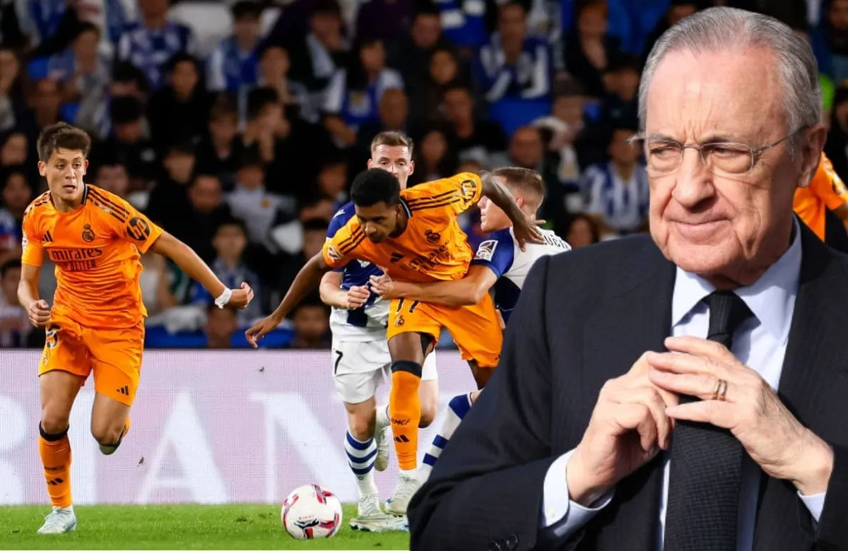 A Florentino le impactó un jugador de la Real y le fichó en pleno palco: “Es muy bueno”