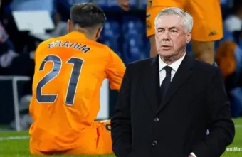 Brahim y Carlo Ancelotti.