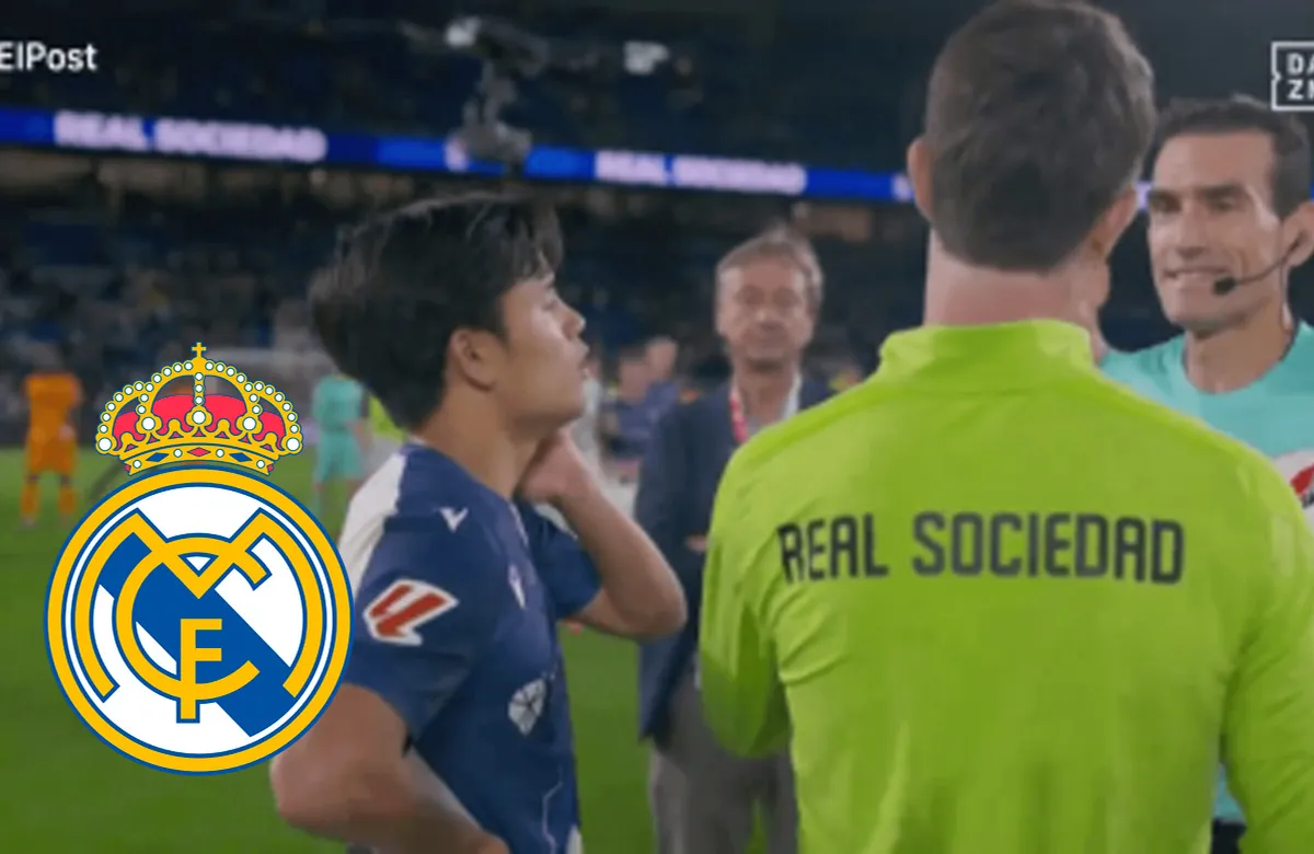 Kubo se fue a por el árbitro tras la victoria del Real Madrid y se lo dijo a la cara: "El otro..."