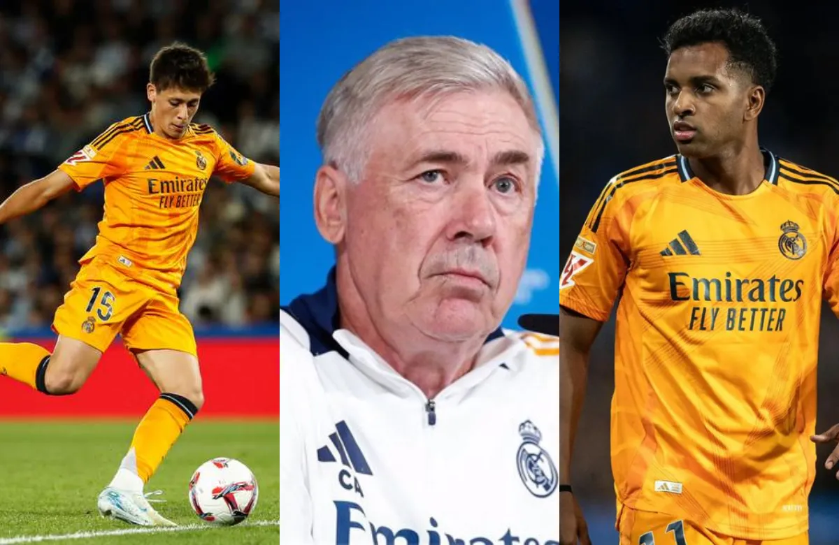 Ancelotti se moja: la decisión que ha tomado entre Rodrygo y Güler para ser titular