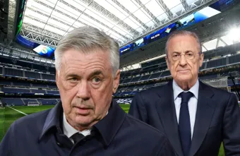 Carlo Ancelotti y Florentino Pérez.