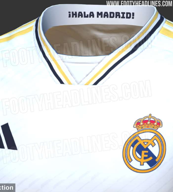 cuello de la camiseta Hala Madrid