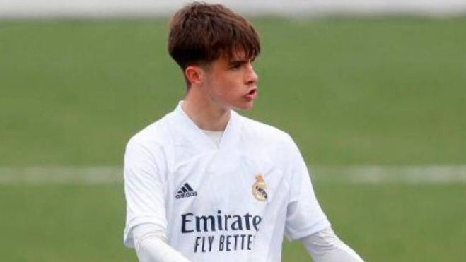 Bruno Iglesias en un partido con la cantera