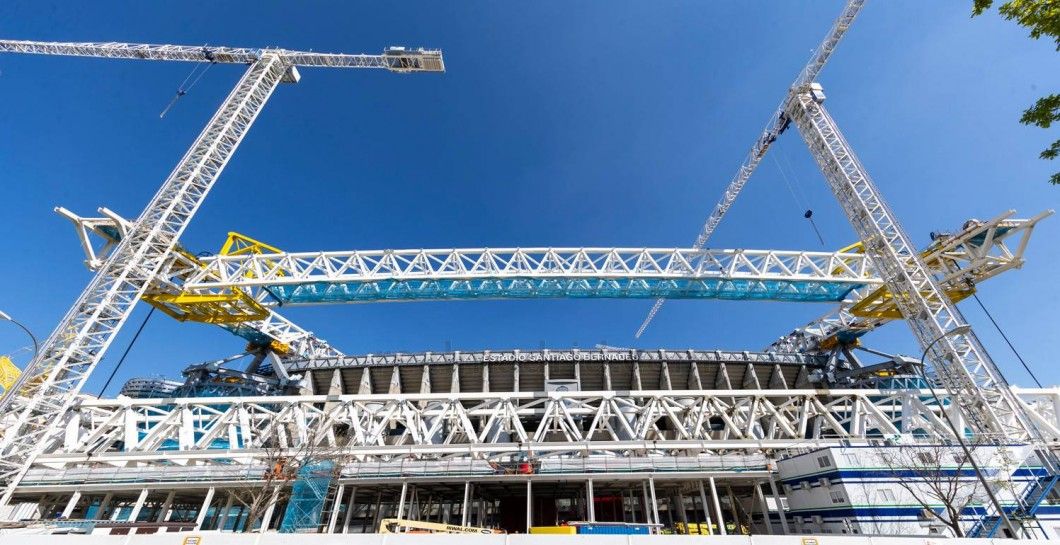 Nuevo Santiago Bernabéu cubierta obras