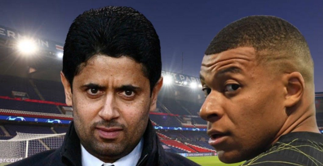 Nasser Al-Khelaifi y Kylian Mbappé Nasser Al-Khelaifi y Kylian Mbappé