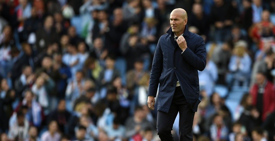 Zinedine Zidane contra el Celta de Vigo