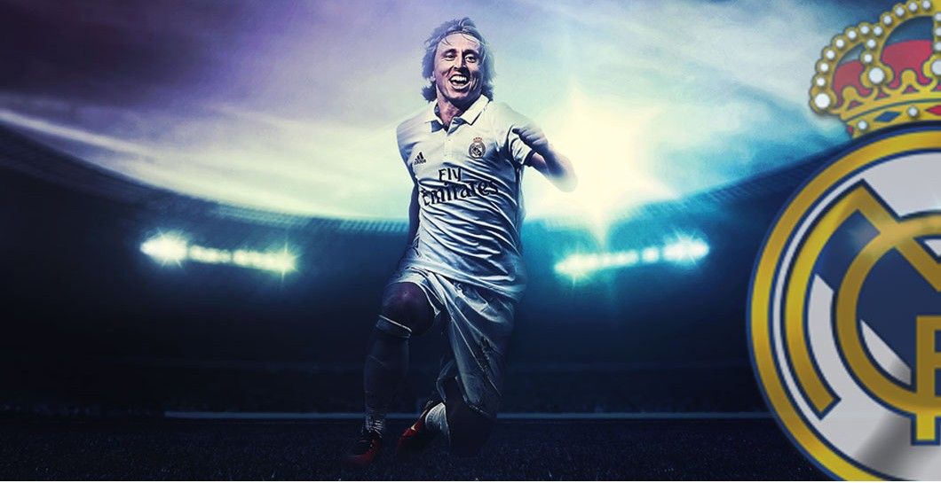 Montaje Luka Modric y Real Madrid
