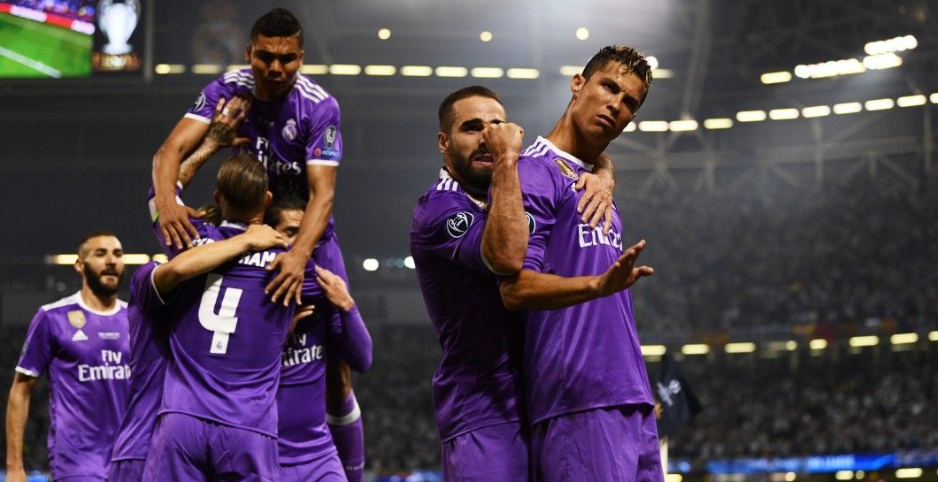 Celebración del Real Madrid en Cardiff