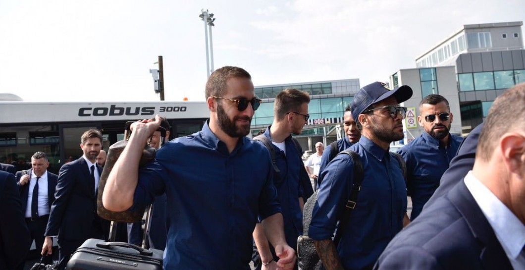 Llegada Juventus de Turín a Cardiff