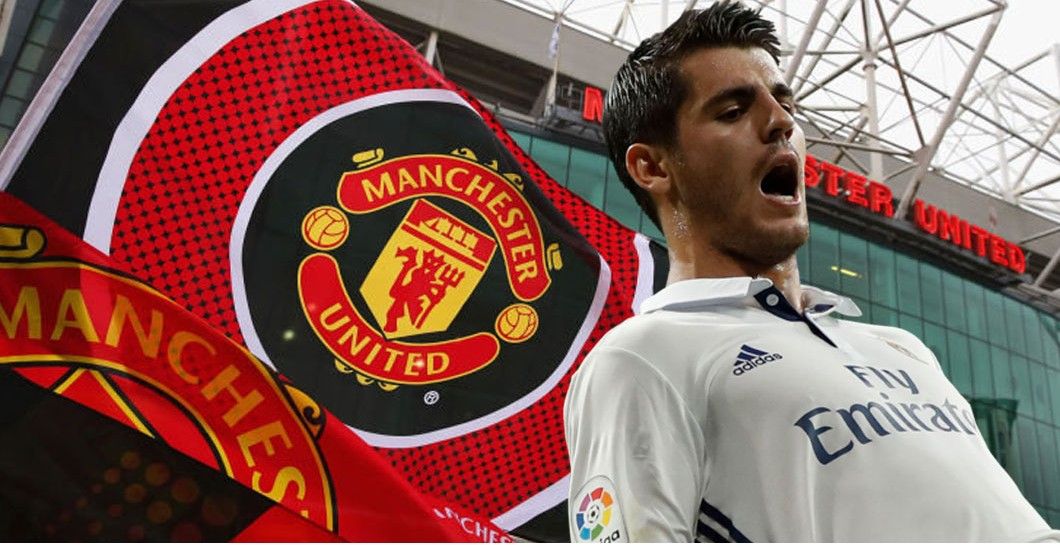 Montaje Álvaro Morata y Manchester United