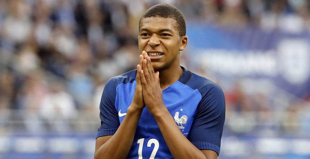 Kylian Mbappé, con la selección de Francia