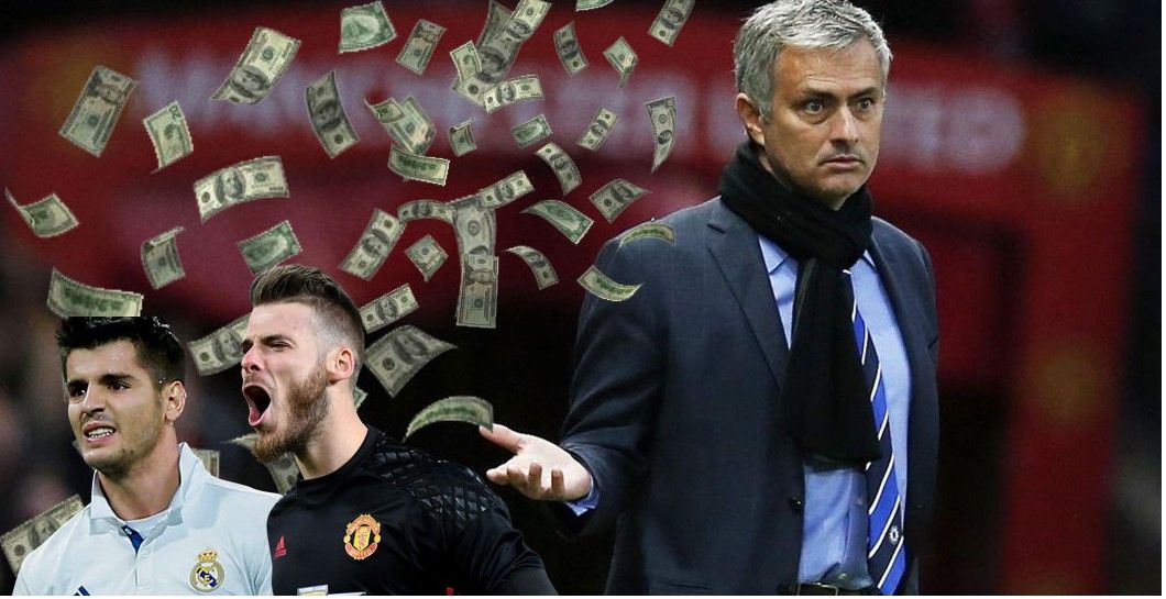 Montaje dinero, Mourinho, Morata y De Gea
