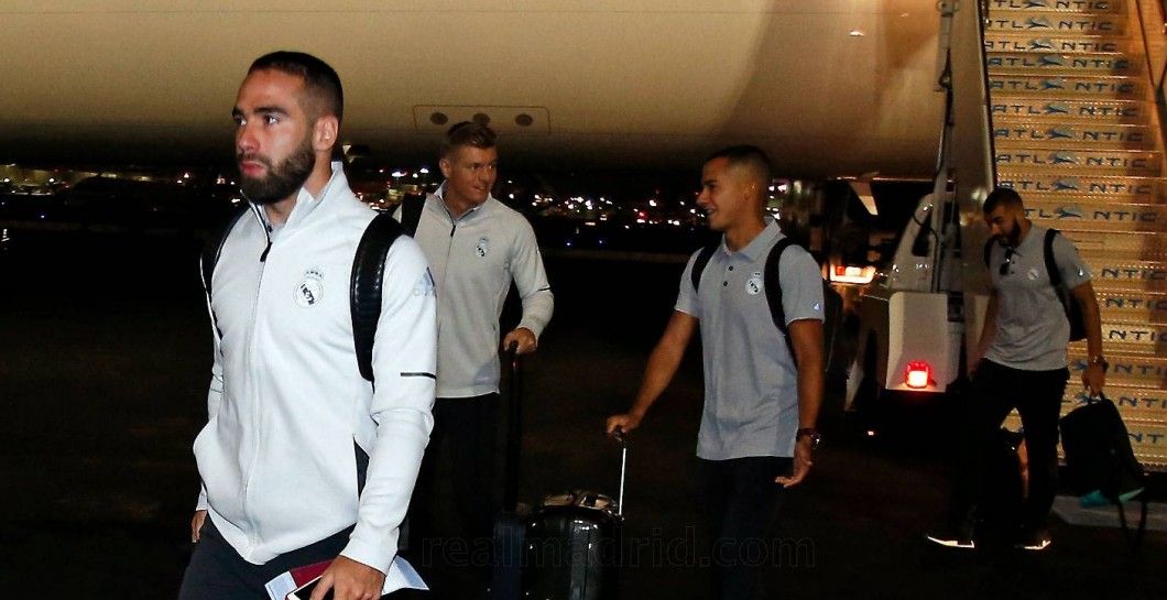 Llegada del Real Madrid pretemporada 2017