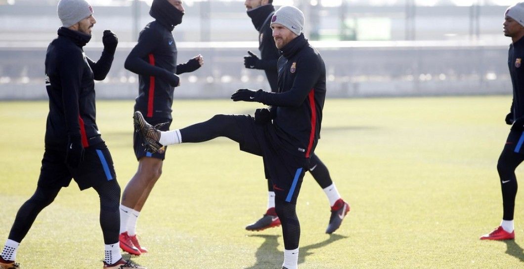 Entrenamiento del Barça