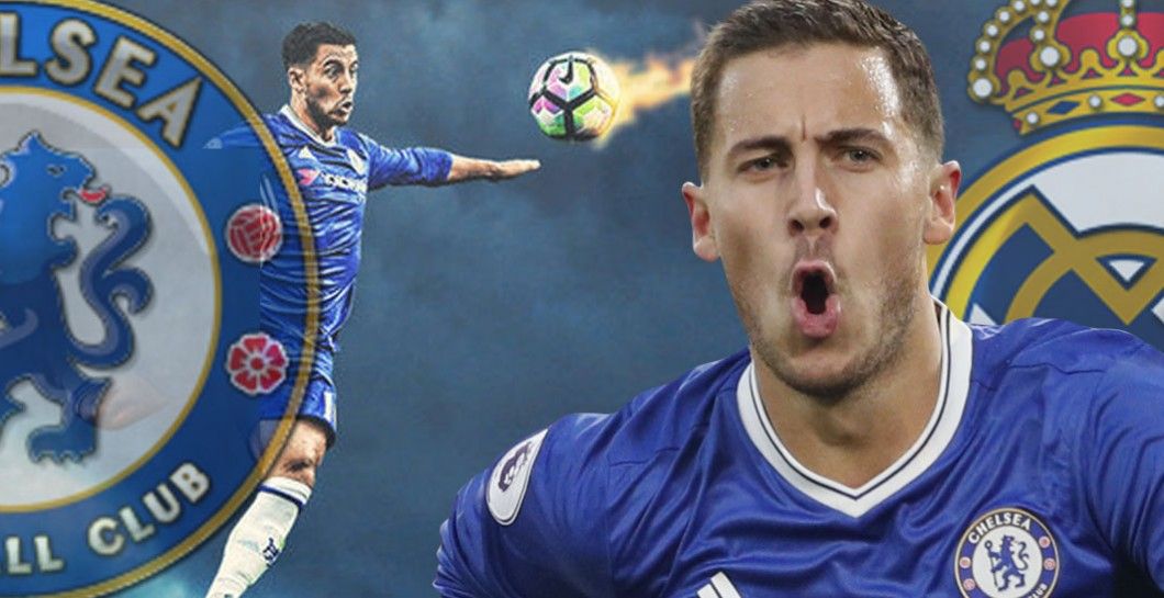 Montaje Eden Hazard, Chelsea y Real Madrid