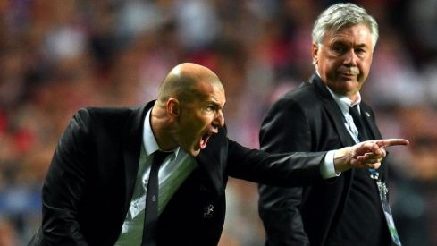 Zidane y Ancelotti