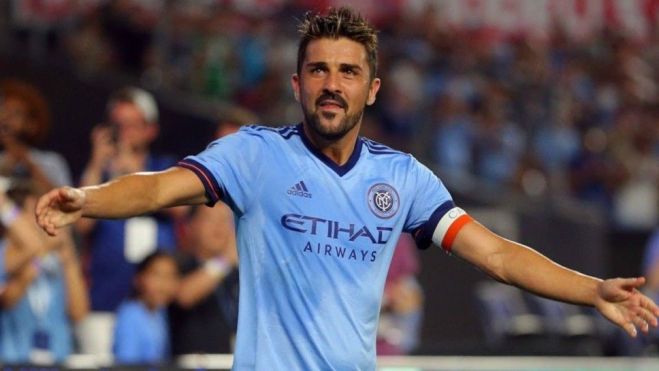 David Villa en su etapa como jugador