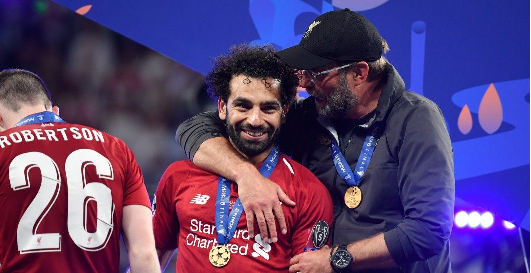 Salah y Klopp