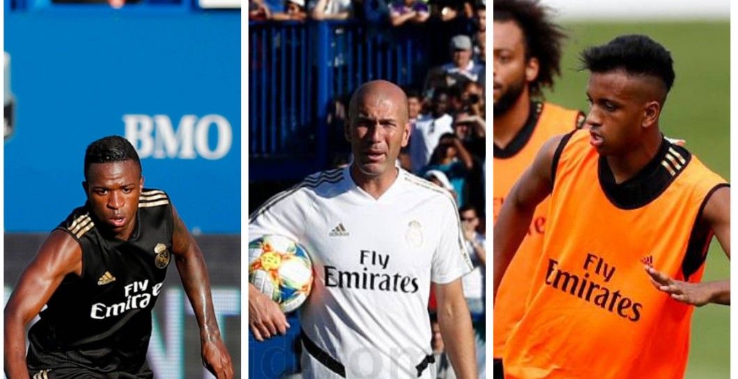 Vinicius, Zidane y Rodrygo