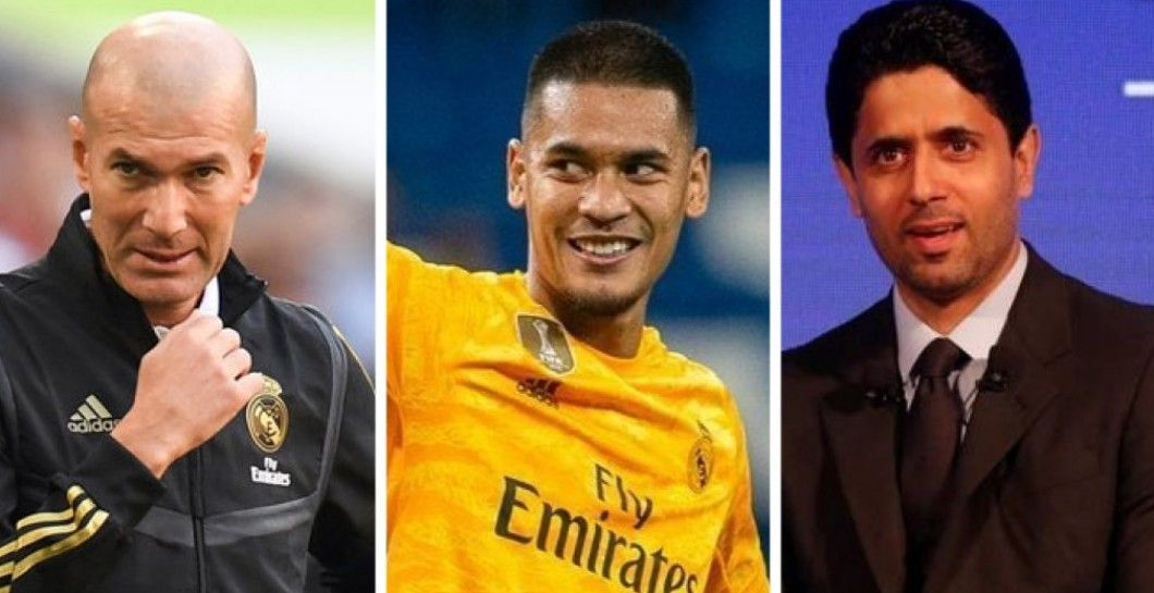 Zidane, Areola y Al-Khelaifi