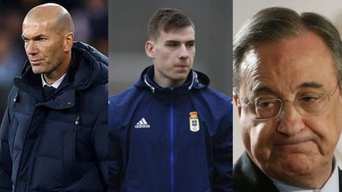 zidane, lunin y florentino